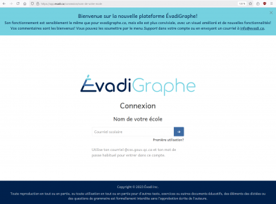 Plateforme app.evadi.ca